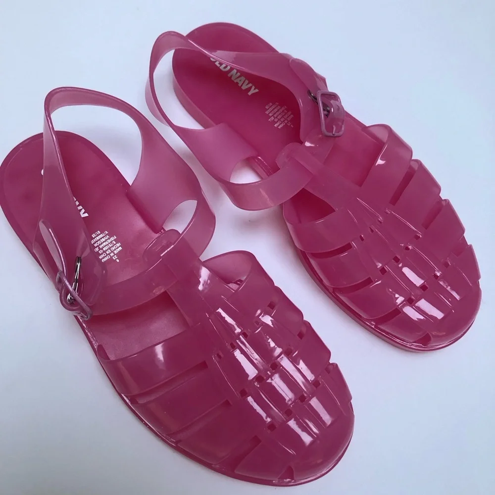 Pink Jelly Fisherman Sandals